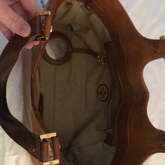 TORY BURCH Leather Tote Brown - Picture 6 of 6